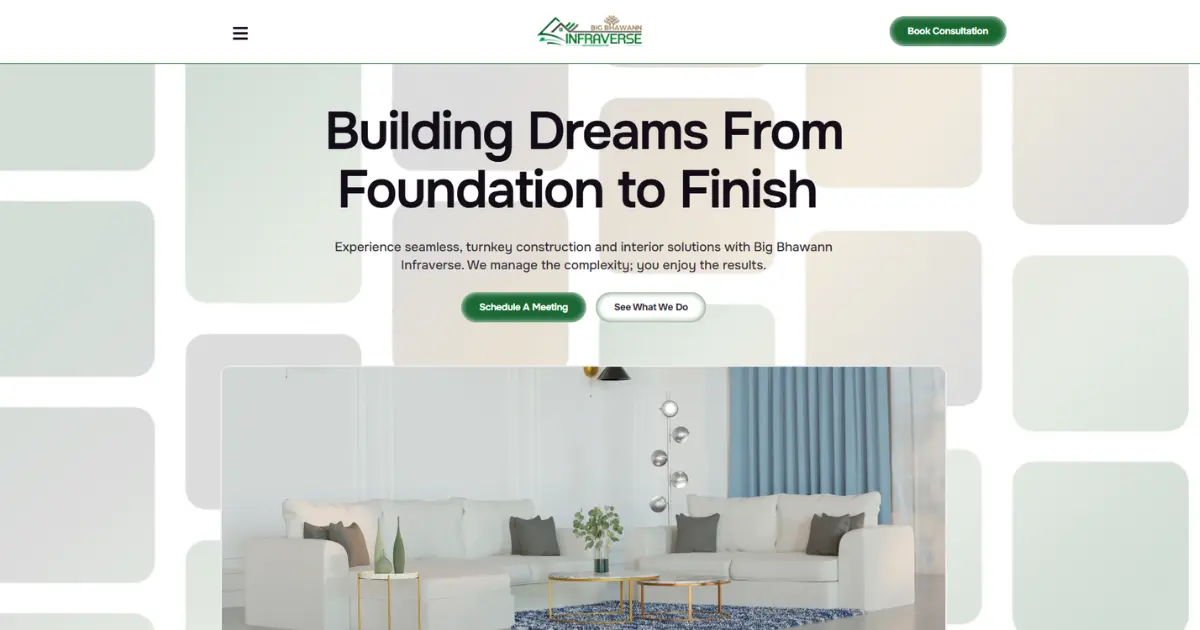 Big Bhawann Infraverse company deals in construction this is the company website