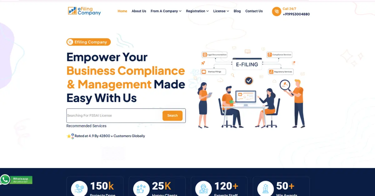 eFilingCompany is an legal service provider company, like gst registration, iso certifications, startup india certifications etc