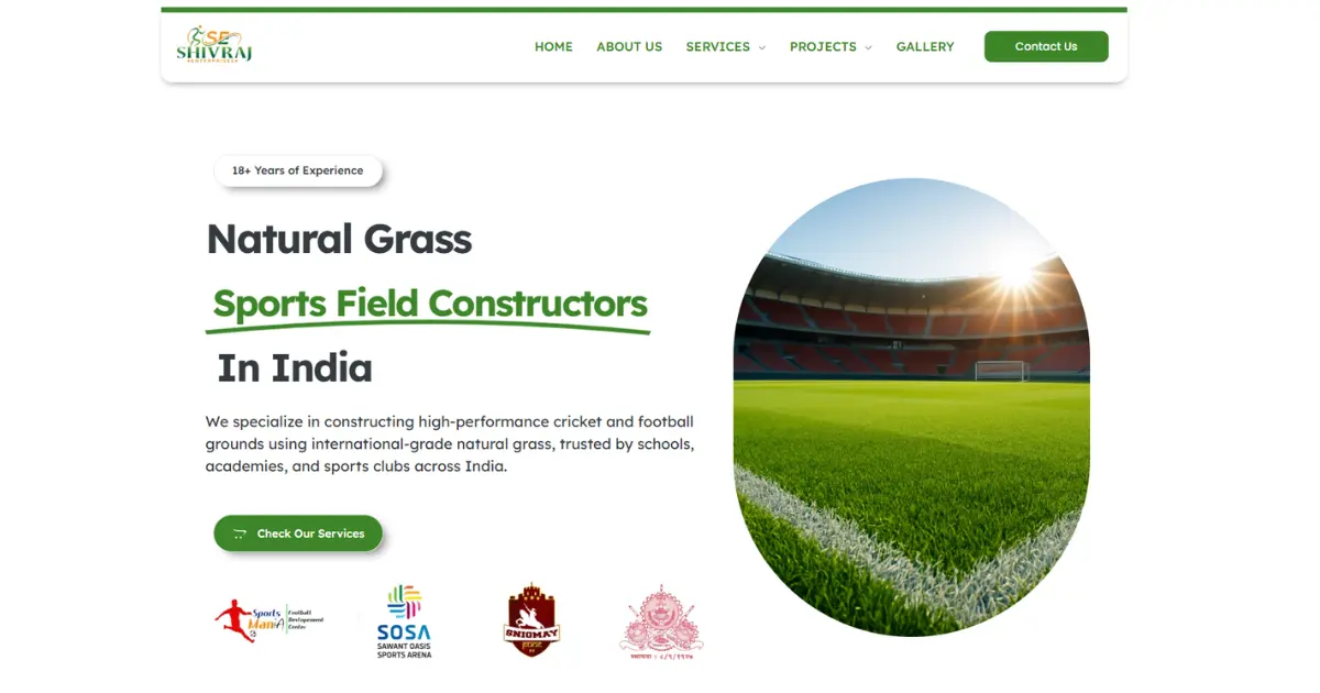 Shivraj Enterprises a sports ground development Services 