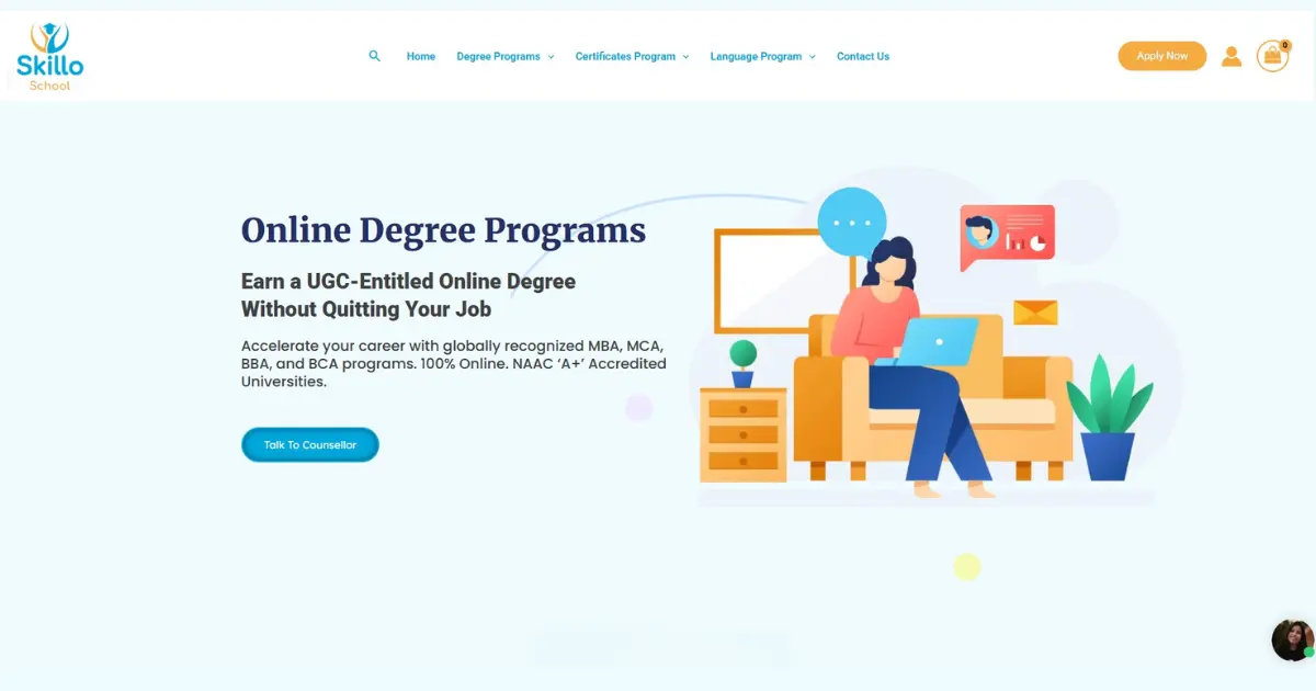skiloschool is an online course providing website